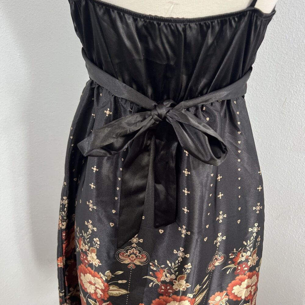 XX3‎ Mini Dress Womens S Black Floral Babydoll - Picture 5 of 11